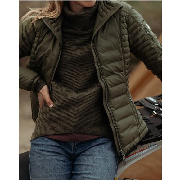 Kuhl Spyfire Jacket Thermal  800 goose down W's L Gray Puffer MSRP$259 - Picture 16 of 17